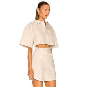 JACQUEMUS LA ROBE ARLES DRESS BEIGE